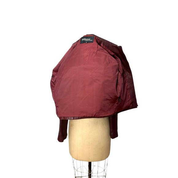 1970s/80s leather jacket with zip front and sleeves by Wilson Size S/M - Picture 9 of 10